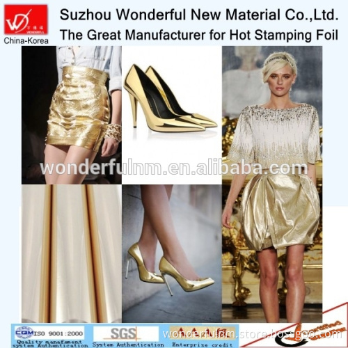 beautiful magnificent single color gold hot foil stamping
